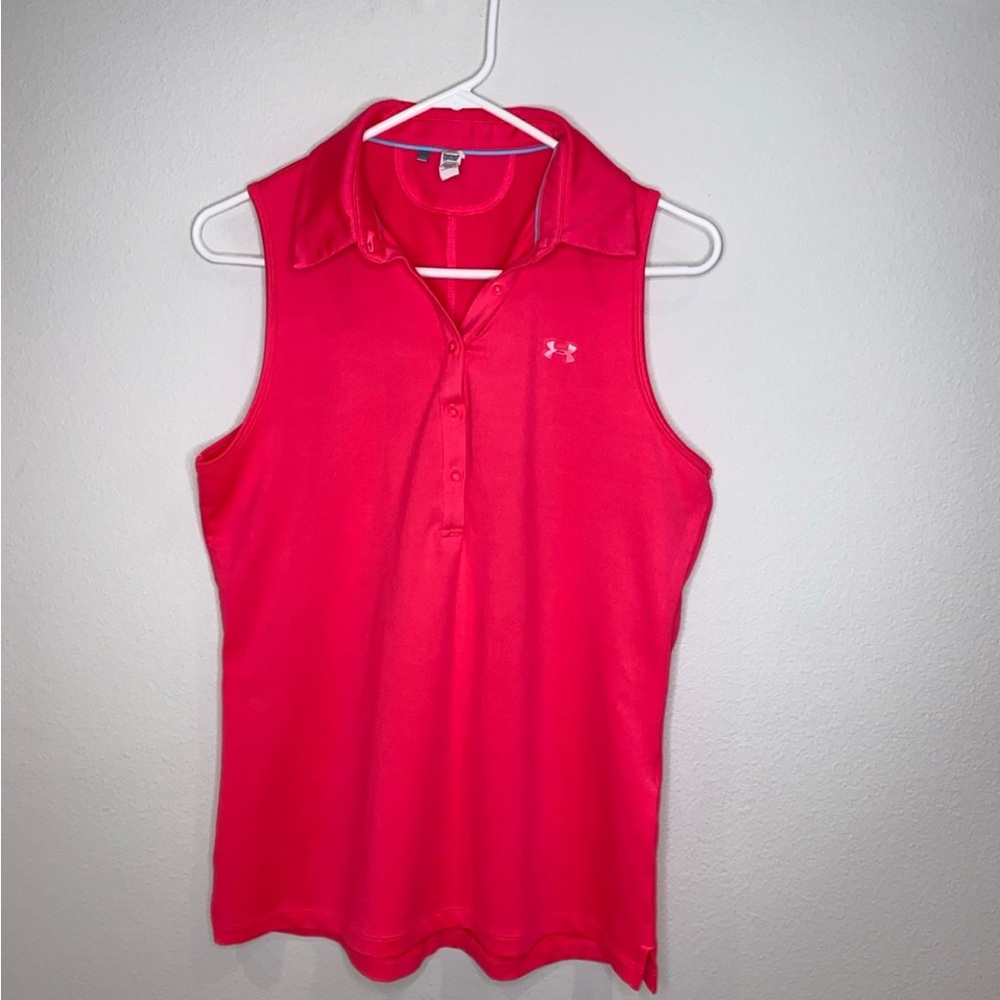 Under Armour Sleeveless‎ Polo Shirt Size M